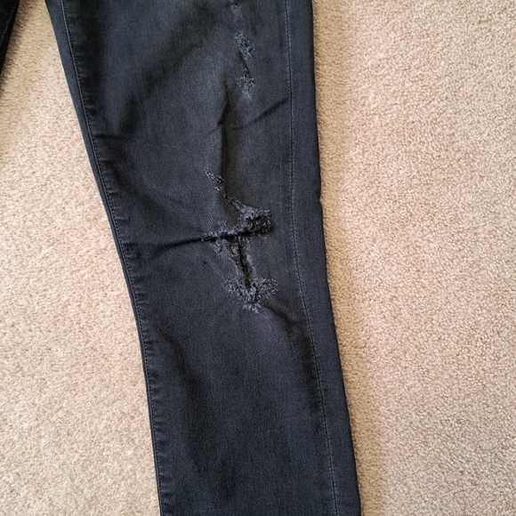 Citizens of Humanity Jeans Womens 24 Black Grey Rocket High Rise Skinny - Picture 5 of 15